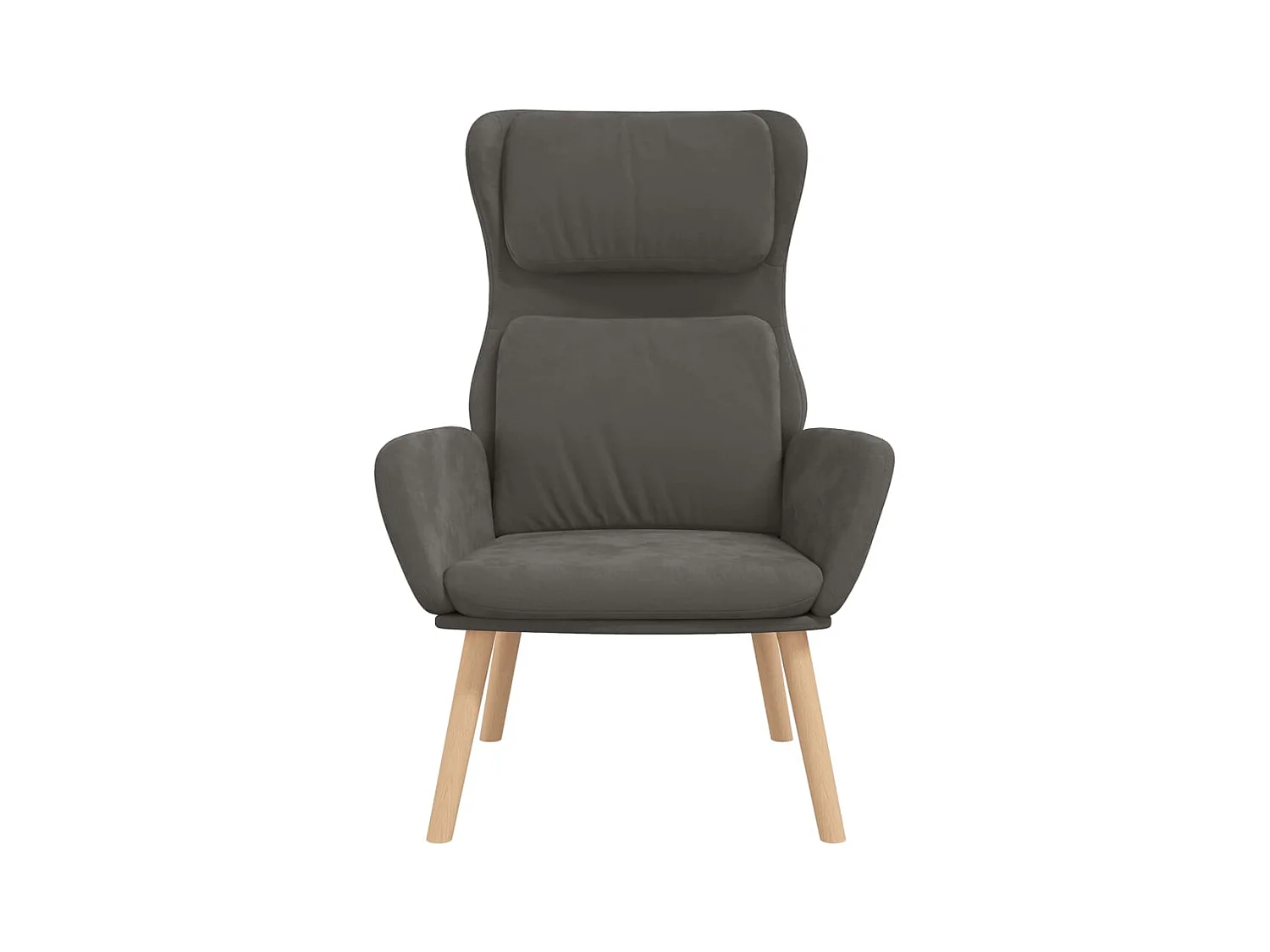Sillón de relax | Silla de relax de terciopelo gris oscuro SHL7663