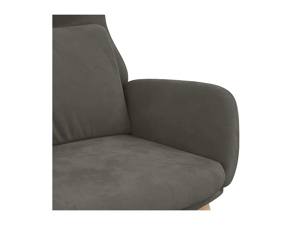 Sillón de relax | Silla de relax de terciopelo gris oscuro SHL7663