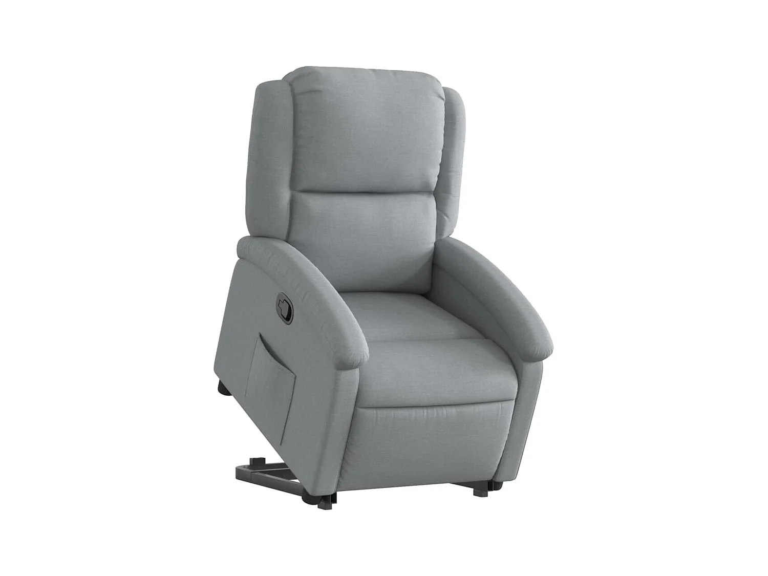 Sillón de relax | Silla | Sillón reclinable elevable de tela gris claro SHL4131