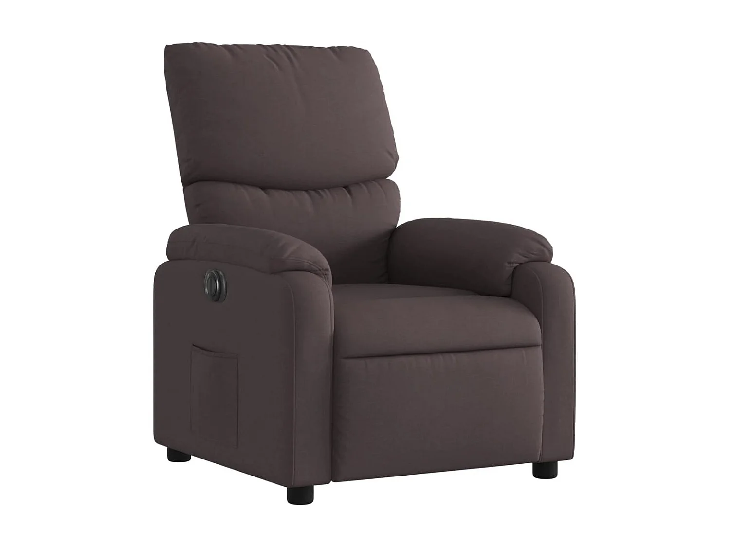 Fauteuil inclinable électrique-Chaise de relax-Fauteuil salon Marron foncé Tissu SHL2170