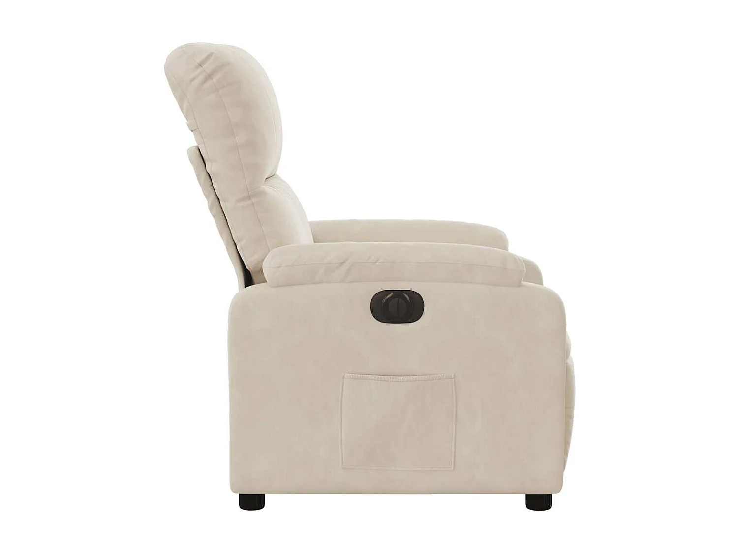 Fauteuil inclinable électrique-Chaise de relax-Fauteuil salon beige tissu microfibre SHL3372