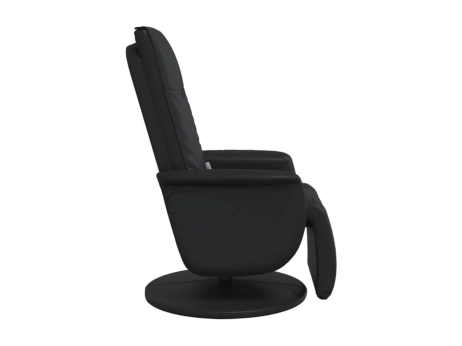 Massagesessel mit Fußteil Schwarz Kunstleder SHL26828