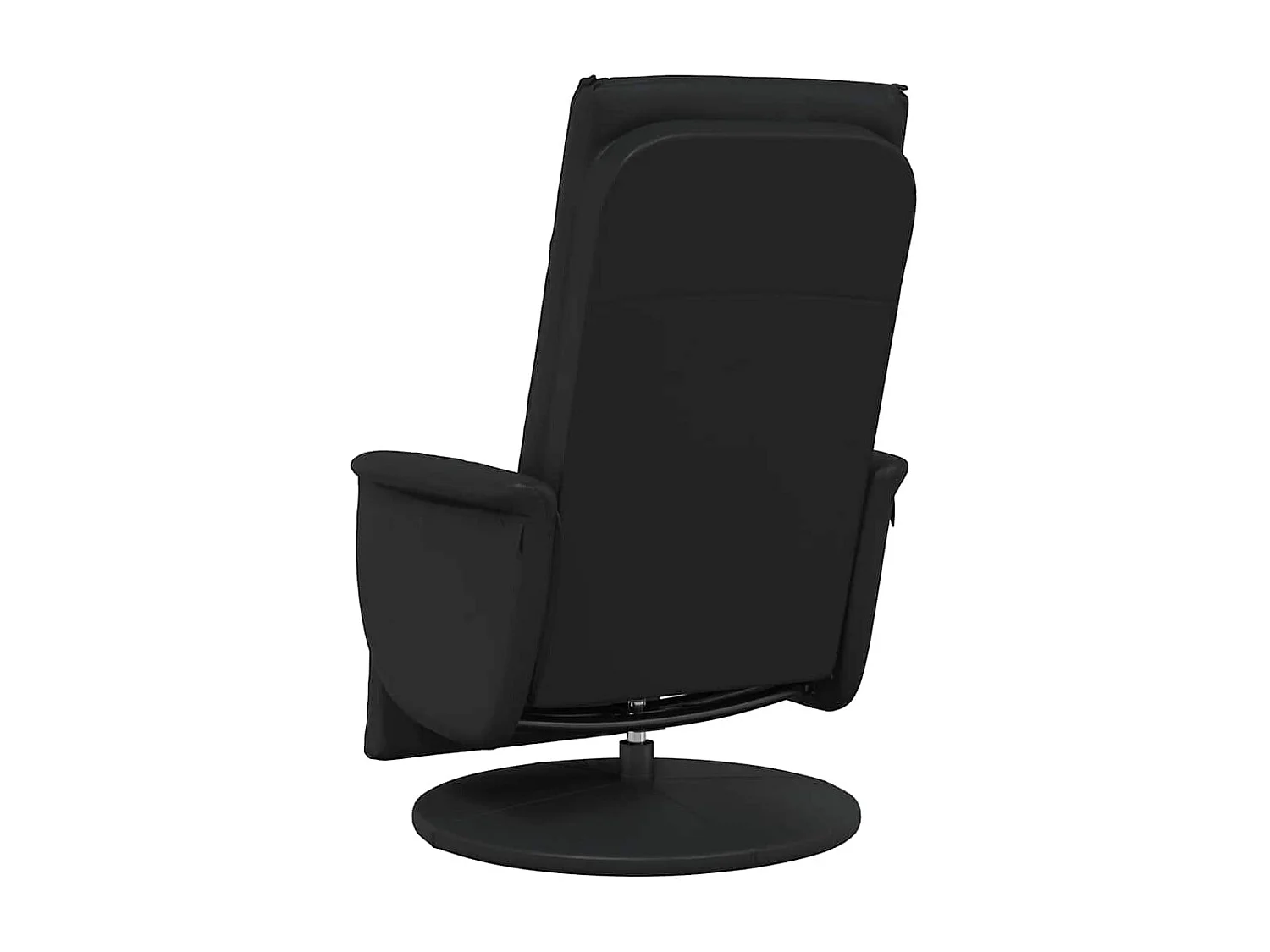 Massagesessel mit Fußteil Schwarz Kunstleder SHL26828