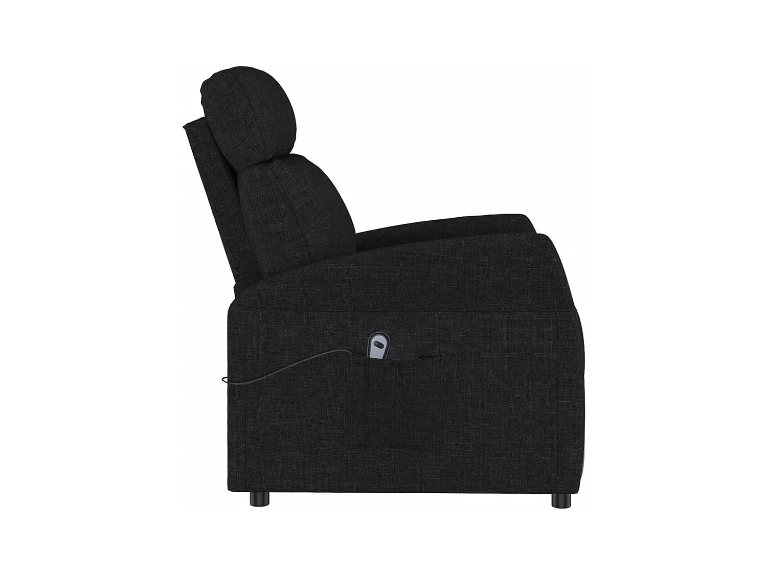 Fauteuil salon-Chaise d'appoint-Fauteuil Noir Tissu SHL3846