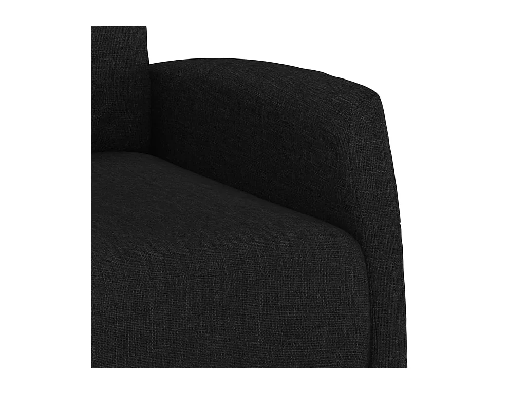 Silla de relax | Sillón elevable tela negro SHL8457