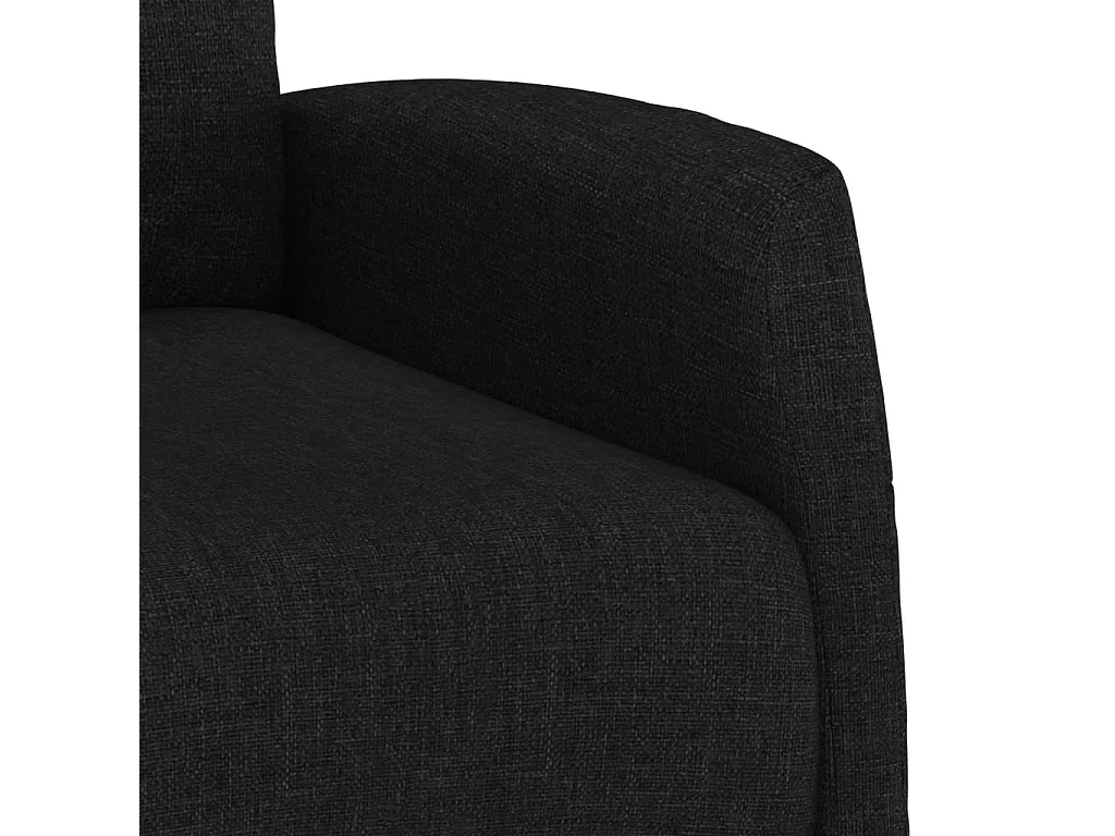 Fauteuil salon-Chaise d'appoint-Fauteuil Noir Tissu SHL3846