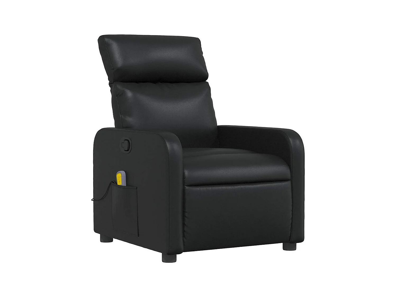 Sillón de salón | Silla | Sillón de masaje reclinable cuero sintético negro SHL5803