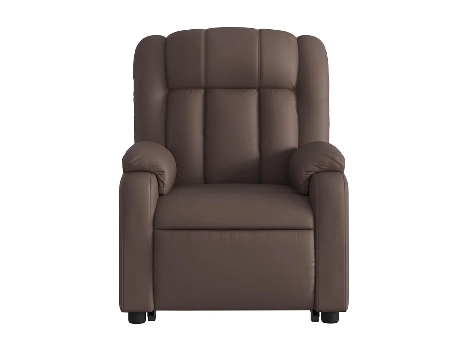 Relaxsessel mit Aufstehhilfe Elektrisch | Lounge Sessel indoor Braun Kunstleder SHL69845