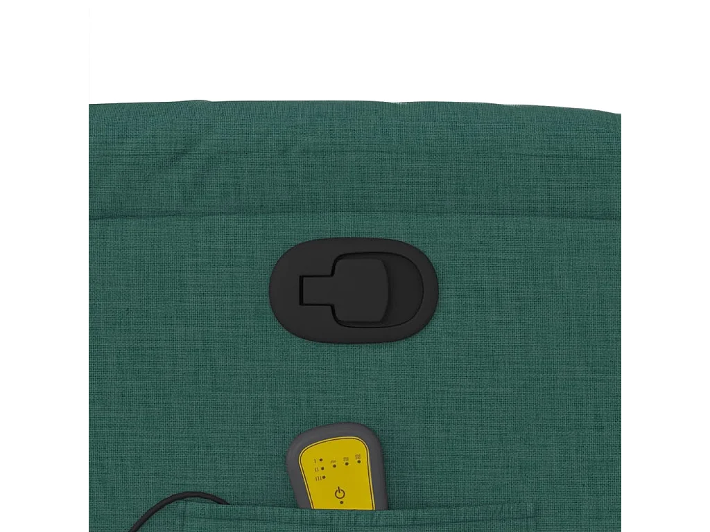 Fauteuil inclinable-Chaise de relax-Fauteuil de Massage vert foncé tissu SHL5025