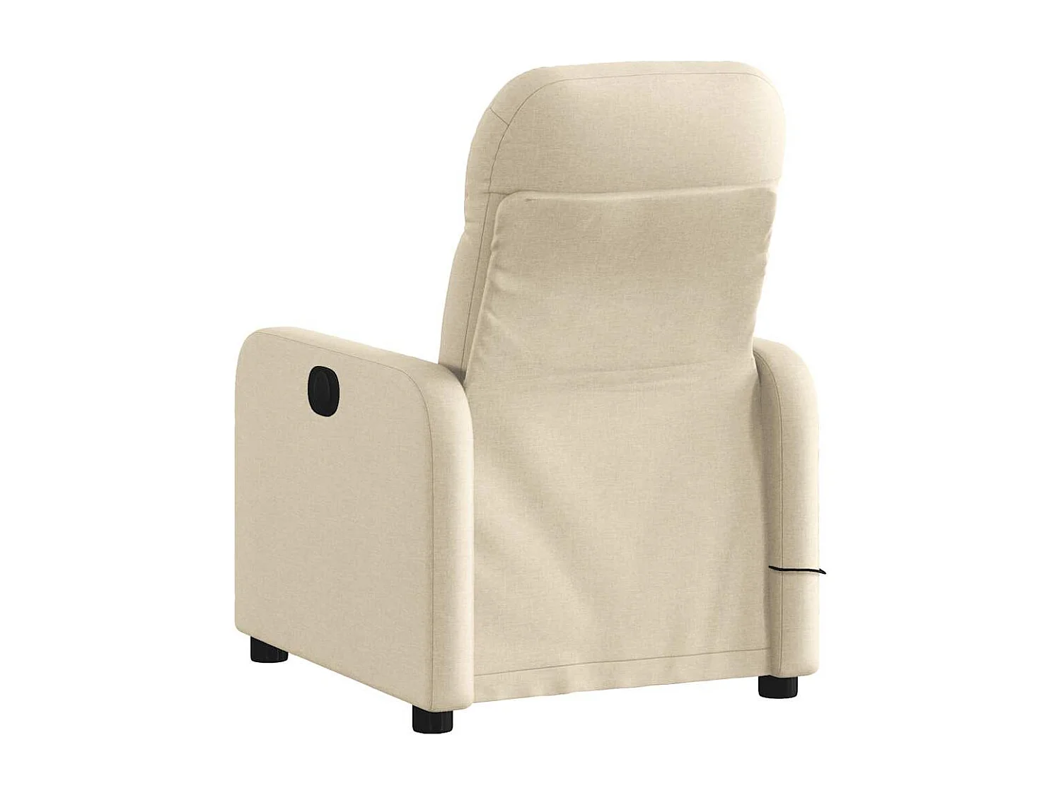 Fauteuil inclinable électrique-Chaise de relax-Fauteuil de Massage crème tissu SHL1914