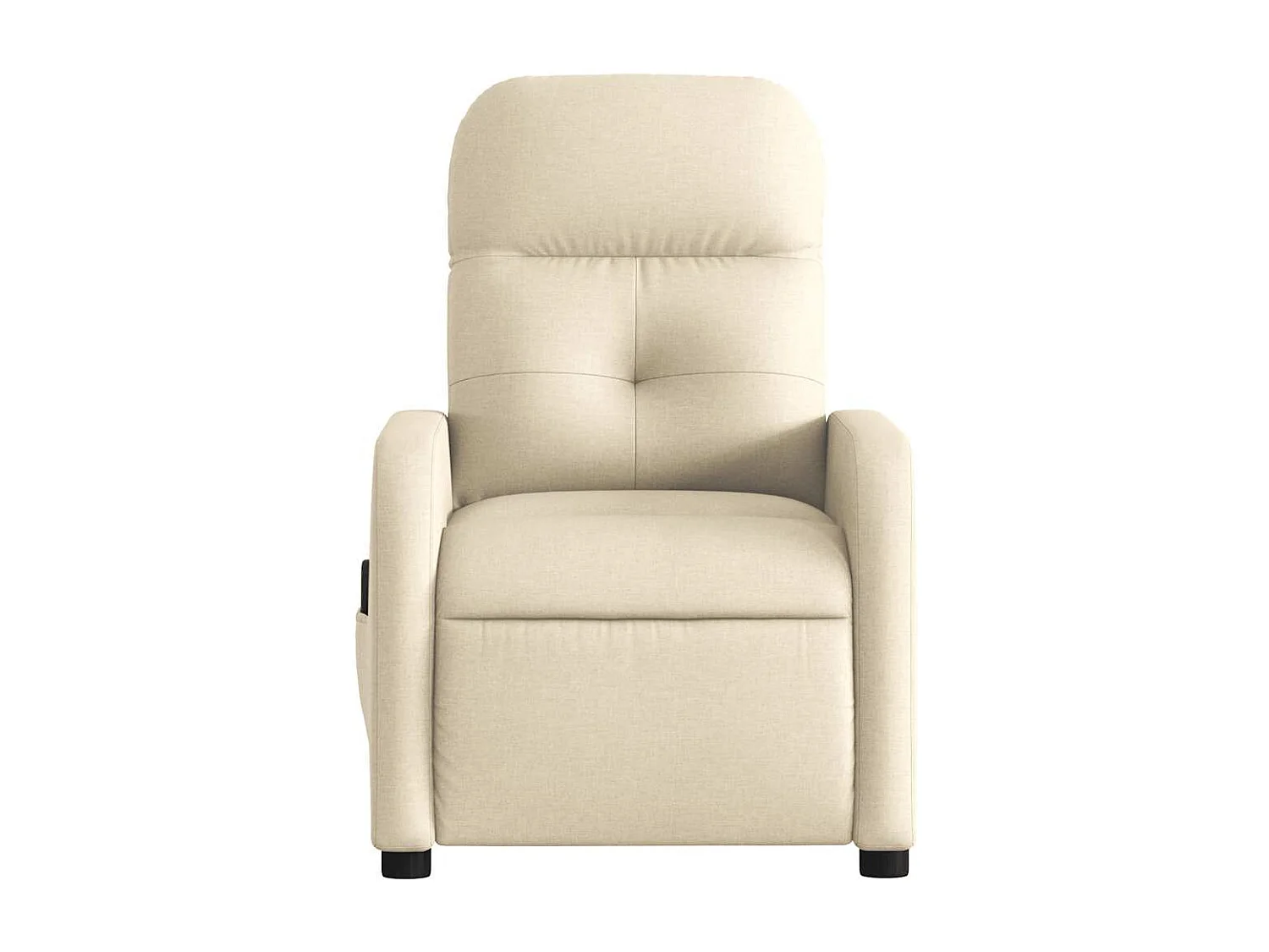 Fauteuil inclinable électrique-Chaise de relax-Fauteuil de Massage crème tissu SHL1914