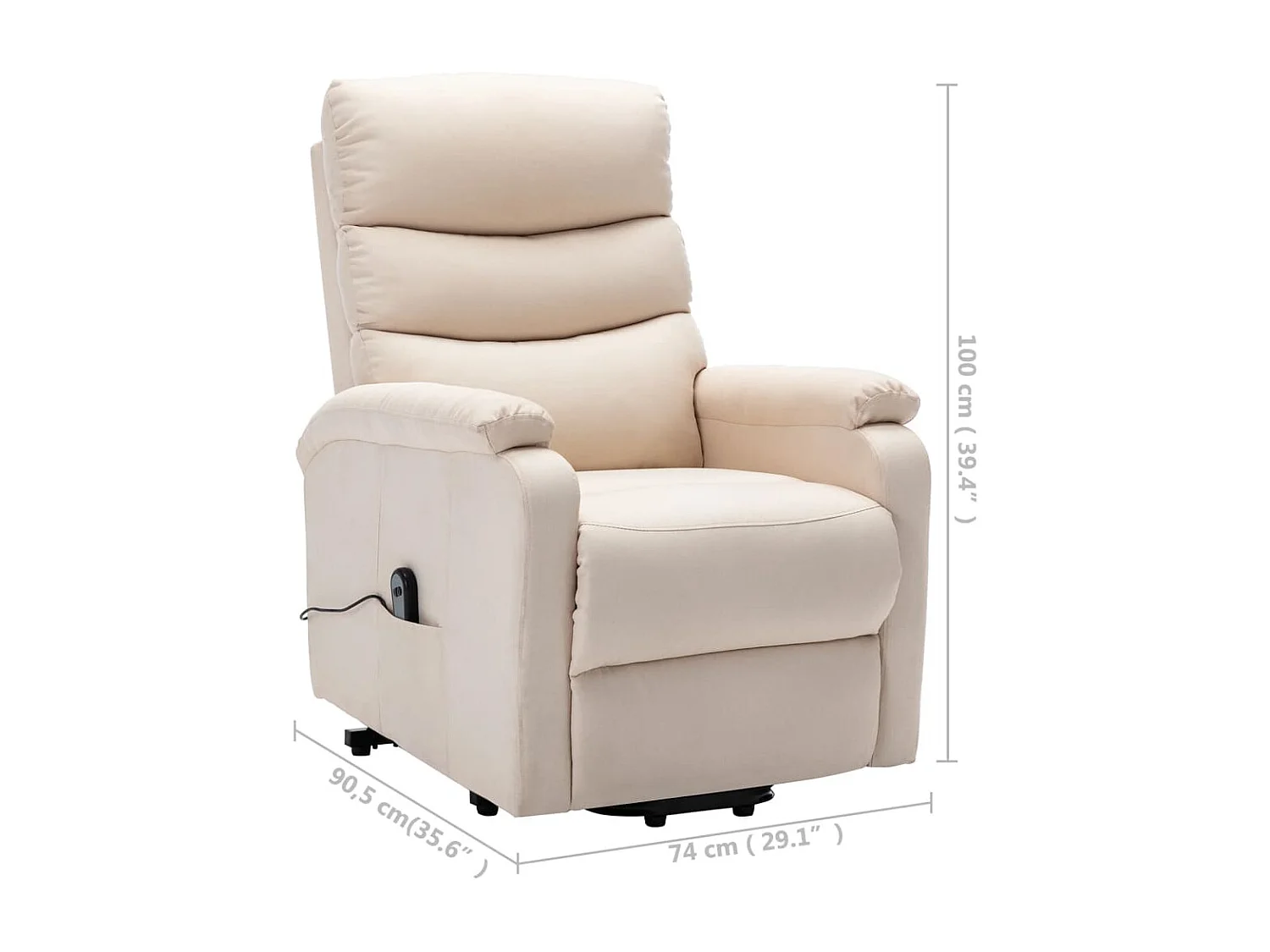 Poltrona elevatória | Poltrona Confortável tecido cor creme SHL760596