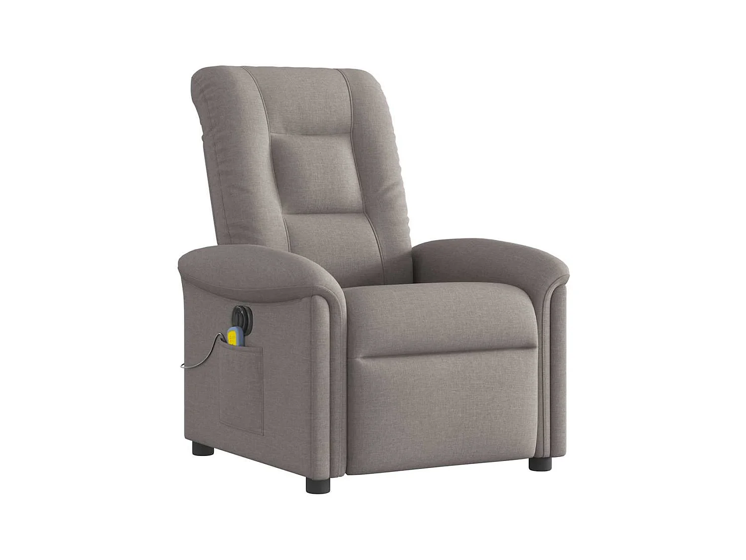 Sillón de relax | Sillón reclinable de masaje eléctrico tela gris taupe SHL5811
