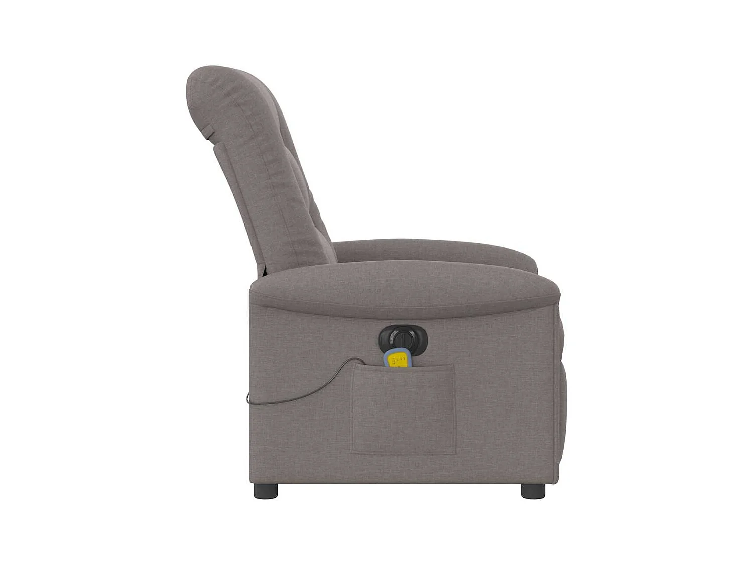 Sillón de relax | Sillón reclinable de masaje eléctrico tela gris taupe SHL5811