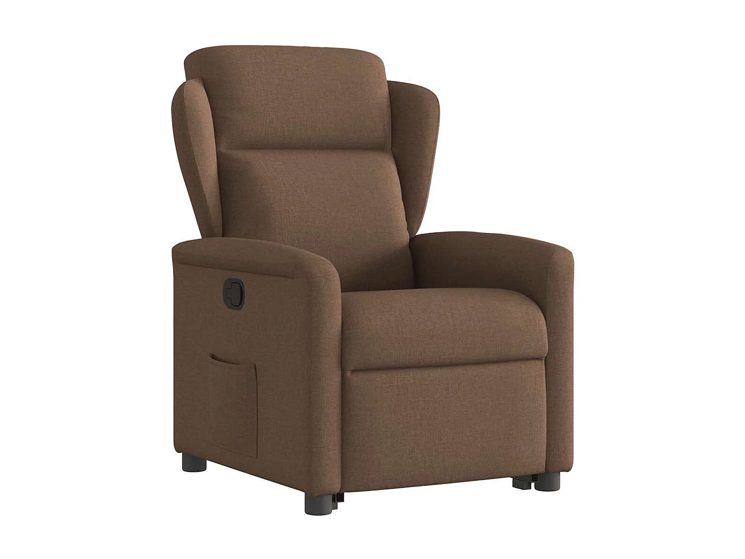 Fauteuil inclinable-Chaise de relax-Fauteuil TV Marron Tissu SHL4300