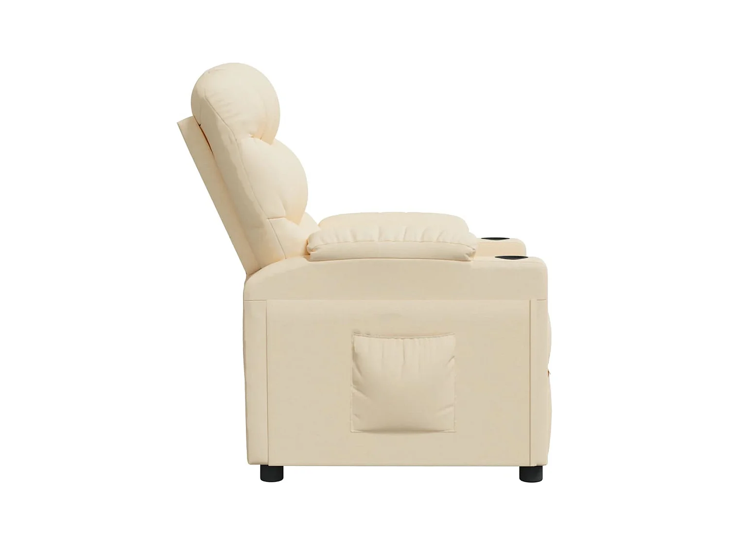 Sillón de relax | Sillón reclinable de tela crema SHL4753