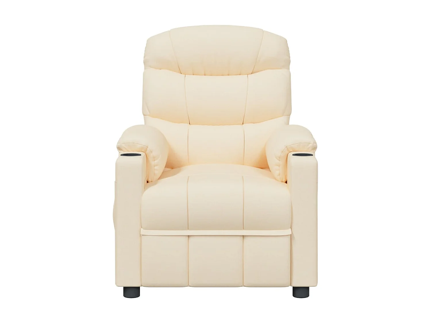 Fauteuil inclinable-Fauteuil de salon Crème Tissu SHL1294