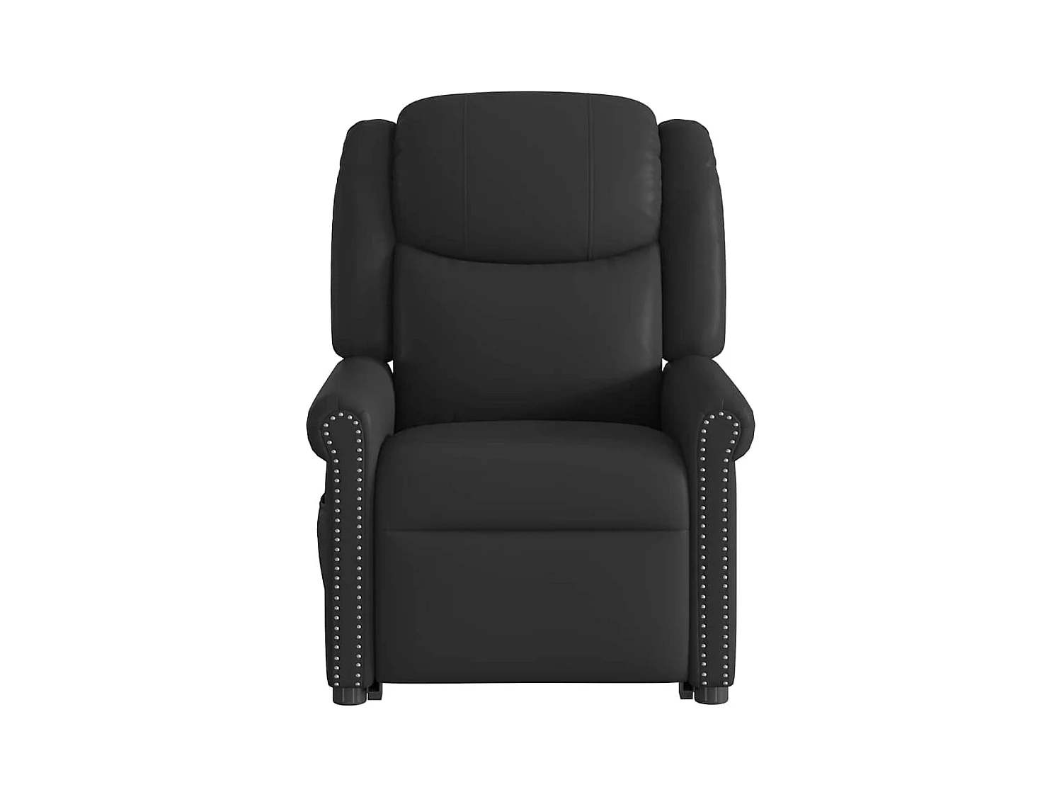 Sillón de relax | Silla | Sillón reclinable eléctrico pie cuero sintético negro brillante SHL7580