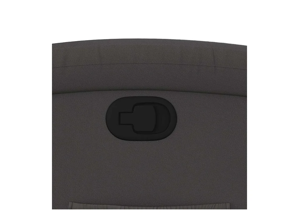 Sillón de relax | Sillón reclinable de cuero auténtico gris SHL2592