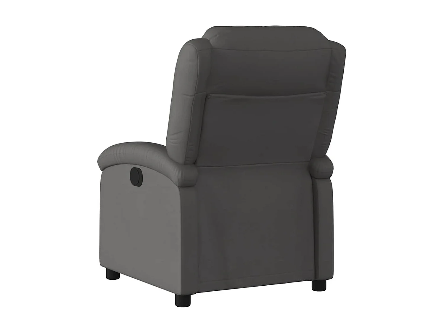 Relaxsessel | Lounge Sessel für Wohnzimmer Grau Echtleder SHL86306