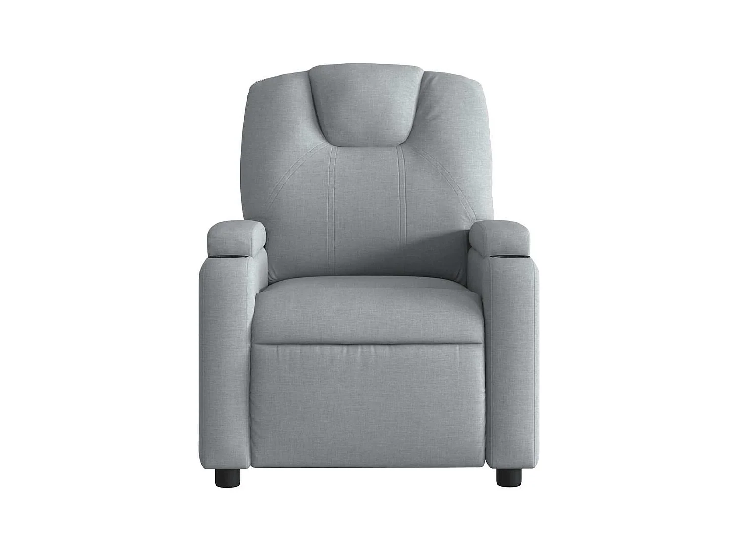 Sillón de relax | Sillón reclinable de masaje de tela gris claro SHL8135