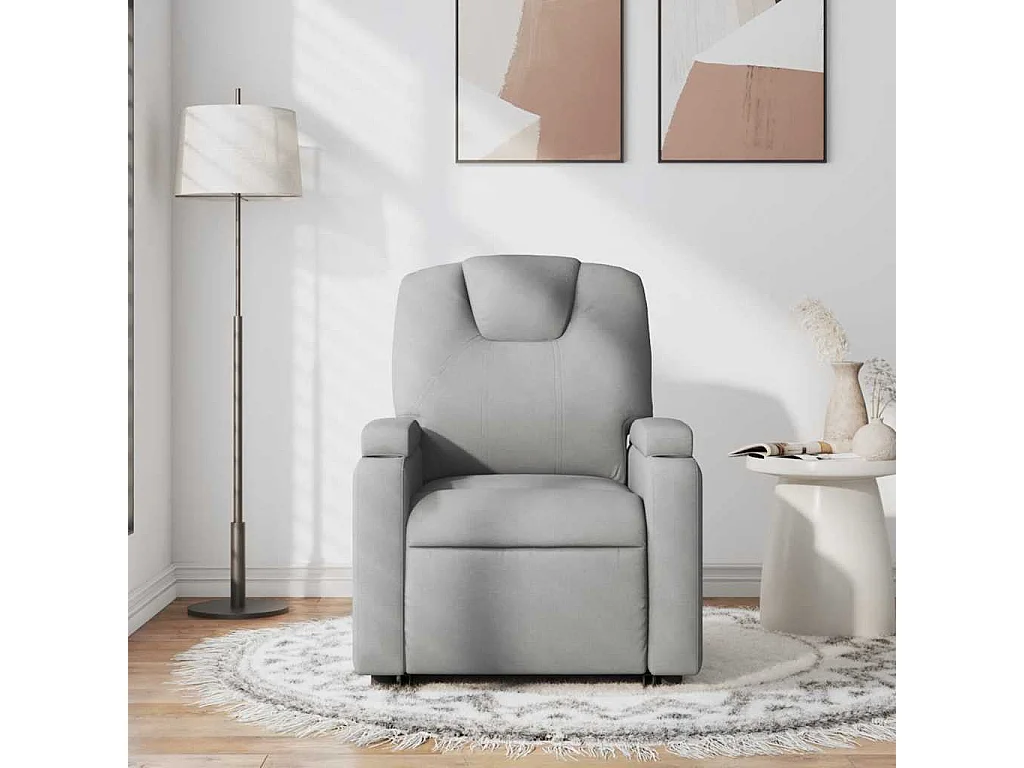 Relaxsessel | Massagesessel Hellgrau Stoff SHL92901