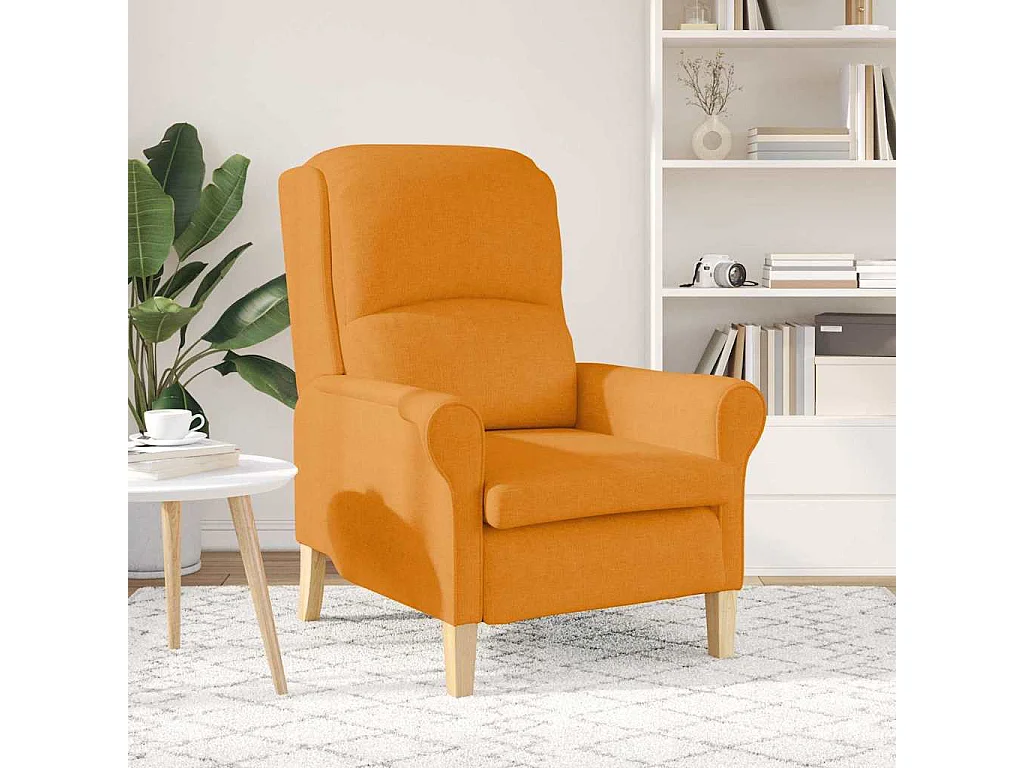 Poltrona | Cadeira Relax Amarelo-escuro 76x94x102 cm tecido SHL413390