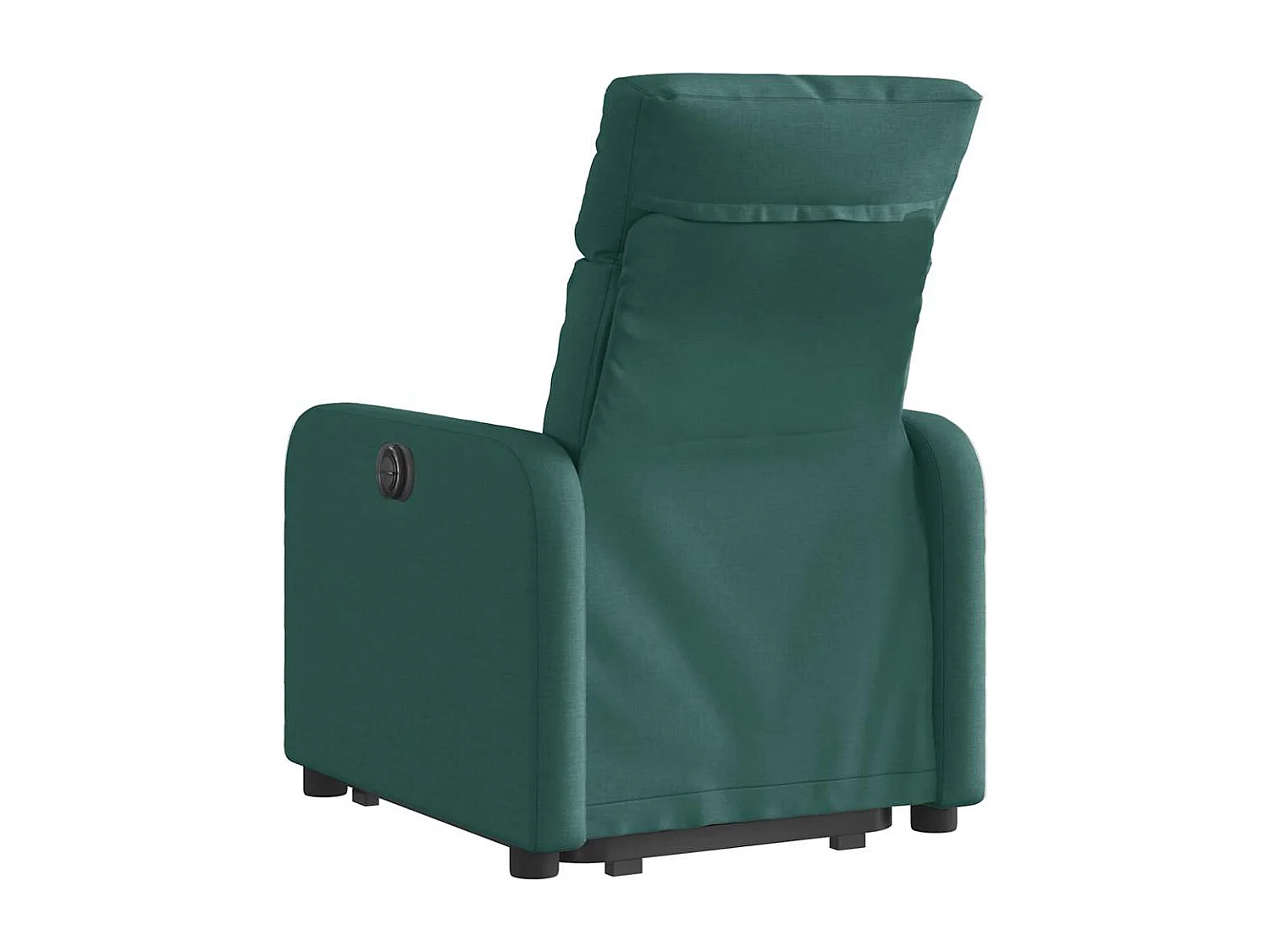 Poltrona Confortável | Poltrona reclinável elevatória elétrica tecido verde-escuro SHL890766
