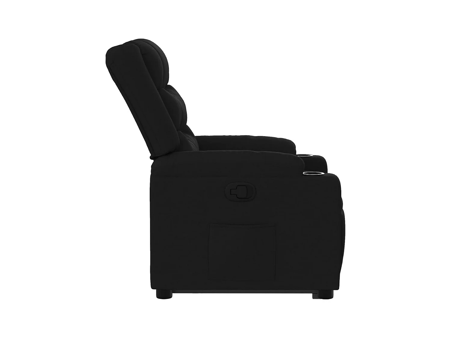 Sillón de relax | Silla | Sillón reclinable elevable tela negro SHL2254