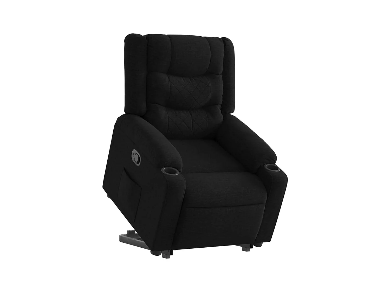 Sillón de relax | Silla | Sillón reclinable elevable tela negro SHL2254