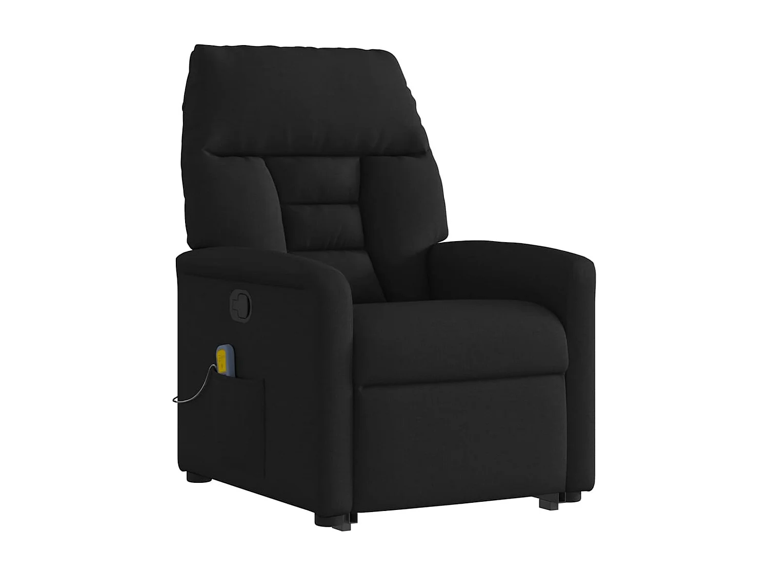 Fauteuil inclinable-Chaise de relax-Fauteuil de Massage Noir Tissu SHL4029