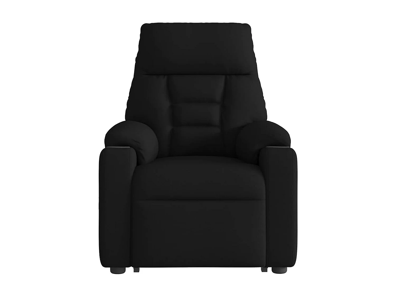 Fauteuil inclinable-Chaise de relax-Fauteuil de Massage Noir Tissu SHL4029