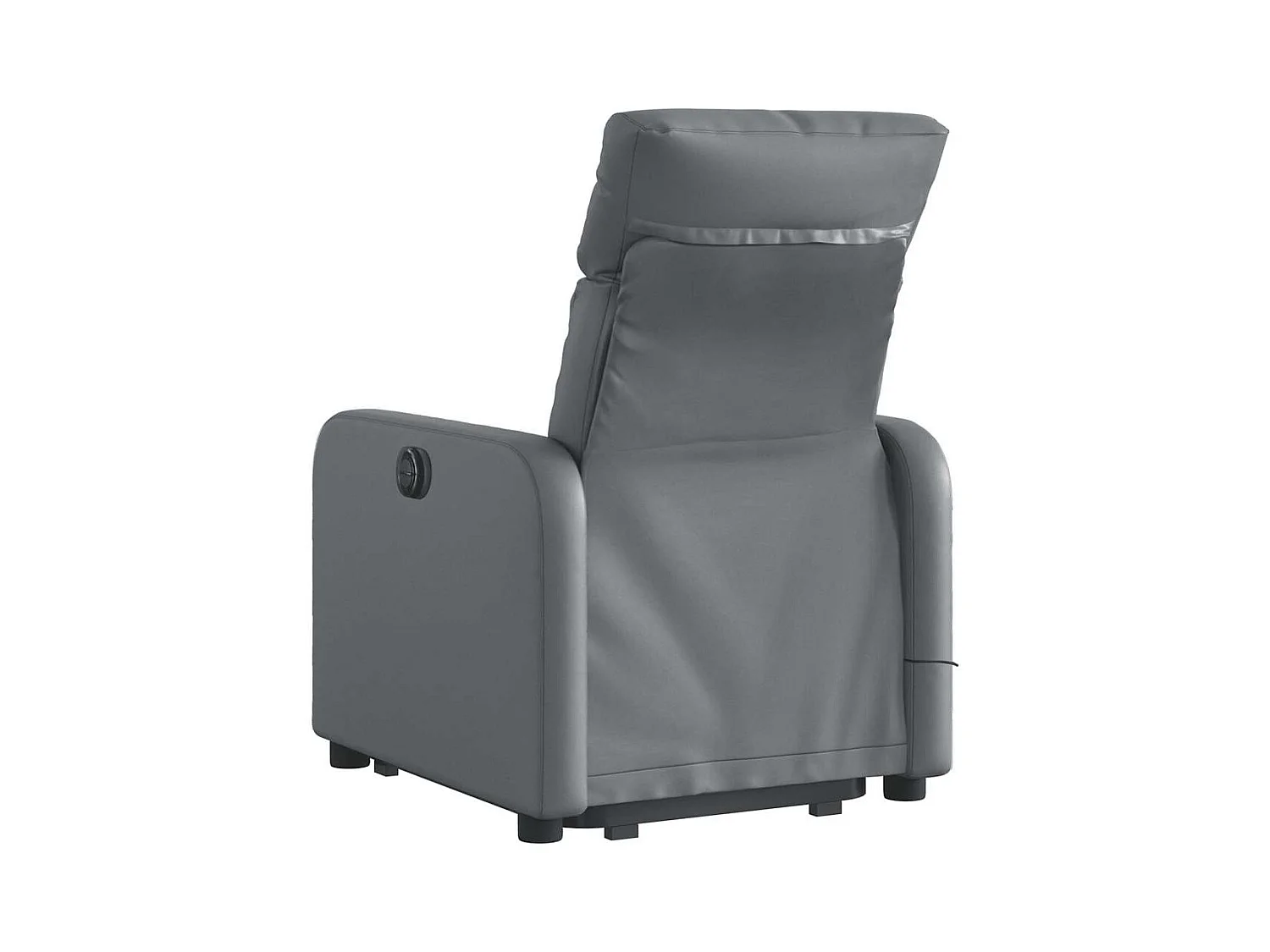 Sillón de relax | Sillón reclinable de masaje de pie cuero artificial gris SHL6225