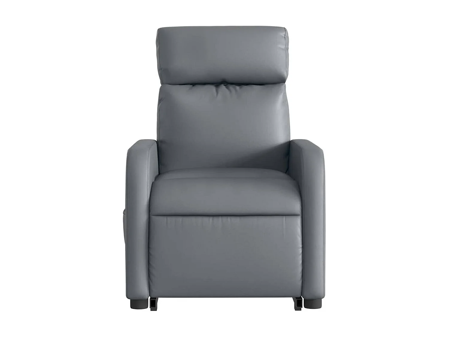Sillón de relax | Sillón reclinable de masaje de pie cuero artificial gris SHL6225