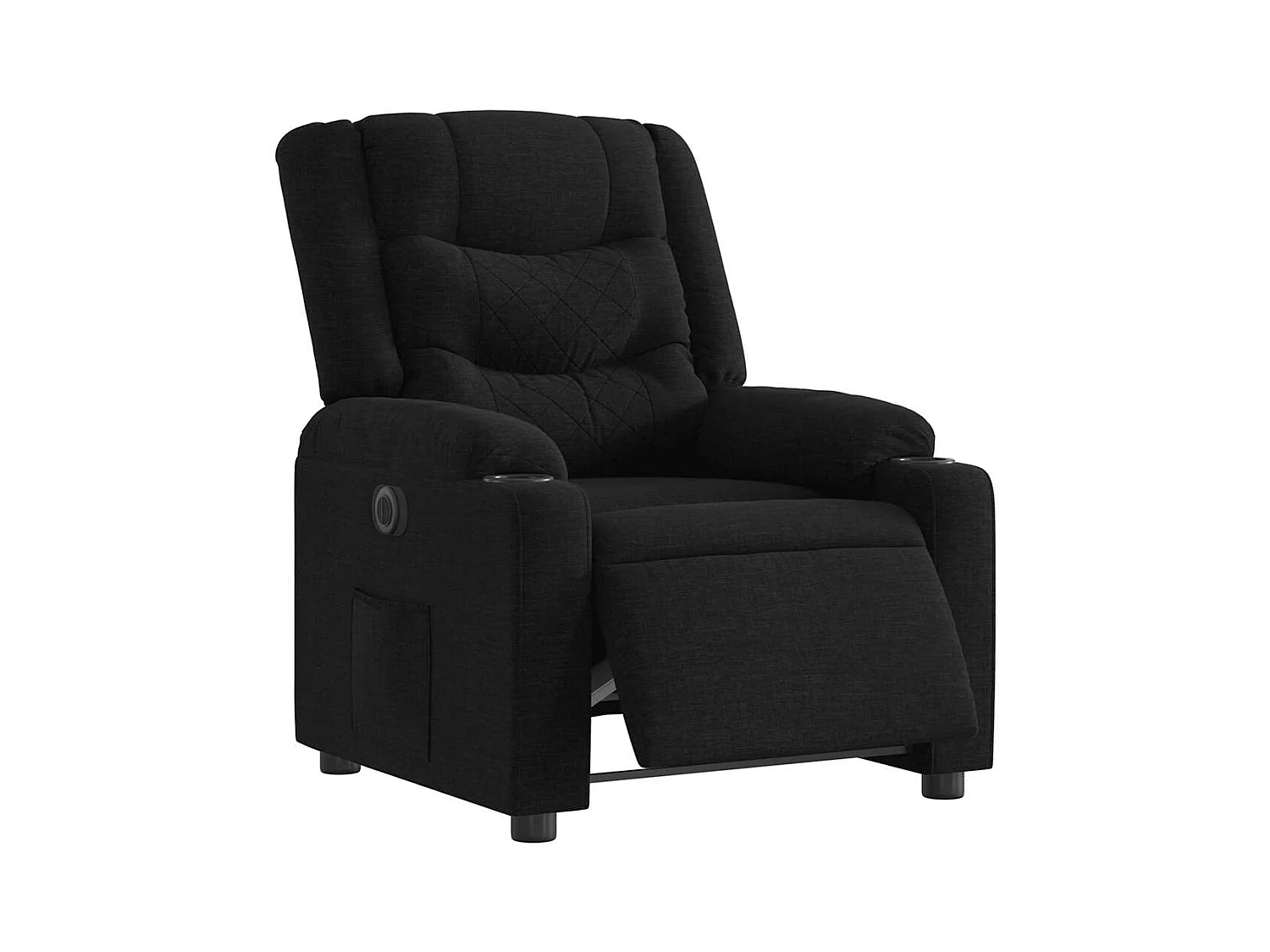 Sillón de relax | Silla | Sillón reclinable eléctrico de tela negro SHL3828