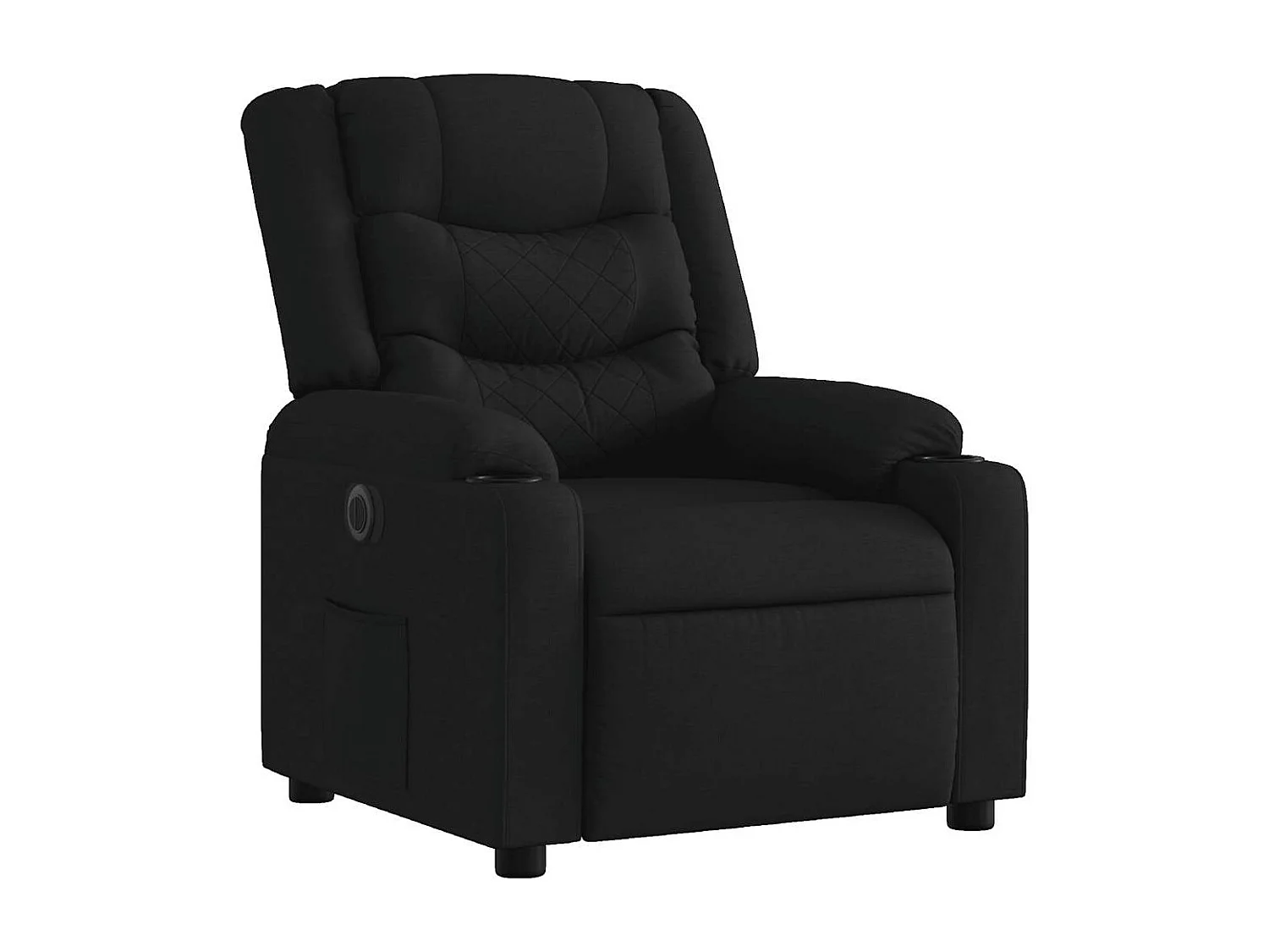 Sillón de relax | Silla | Sillón reclinable eléctrico de tela negro SHL3828