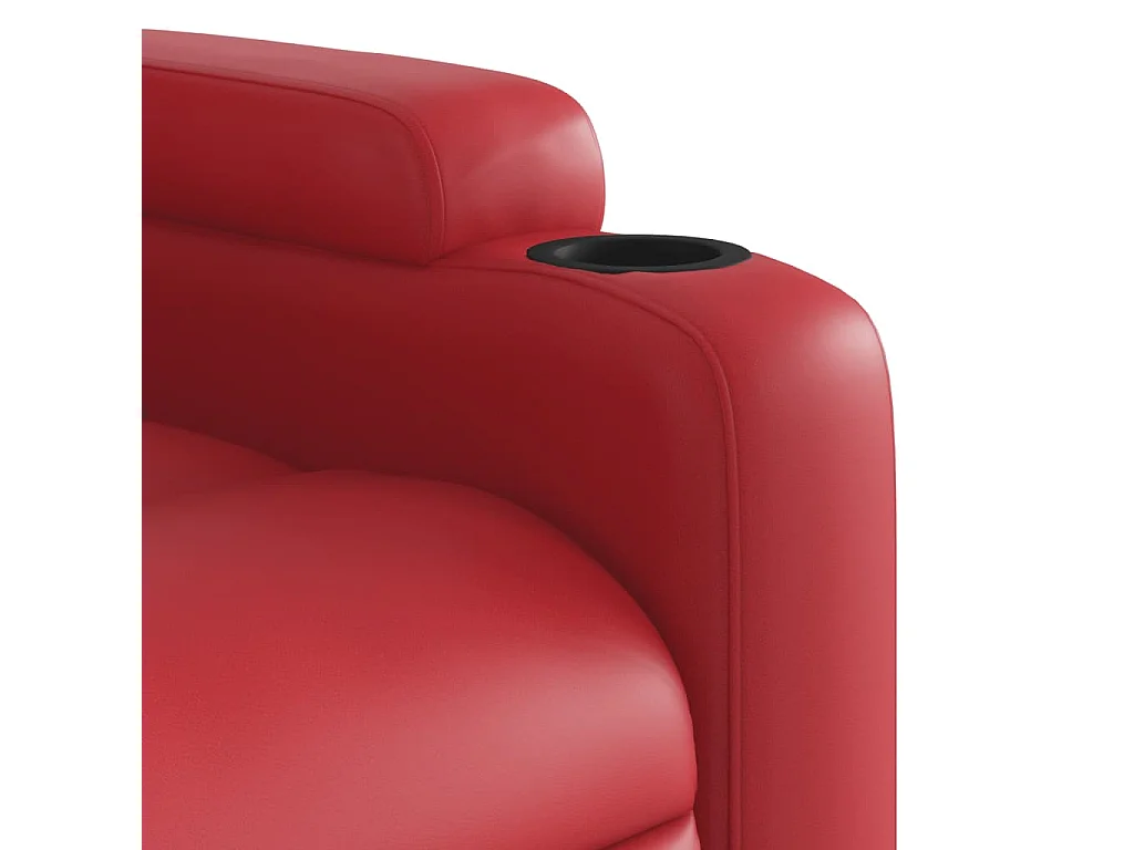 Relaxsessel | Lounge Sessel für Wohnzimmer Rot Kunstleder SHL13315