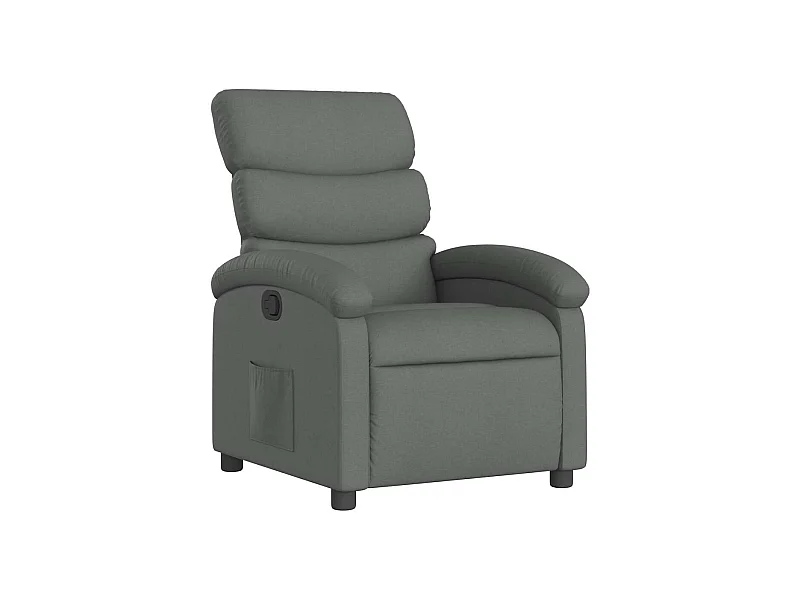 Sillón de relax | Silla | Sillón reclinable de tela gris oscuro SHL3914
