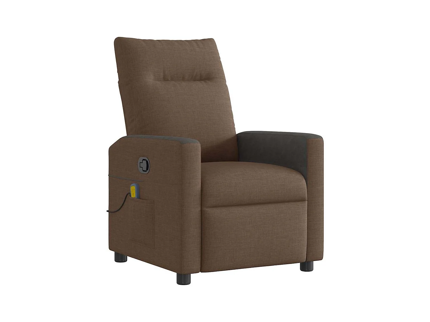 Fauteuil inclinable-Chaise de relax-Fauteuil de Massage Marron Tissu SHL1886