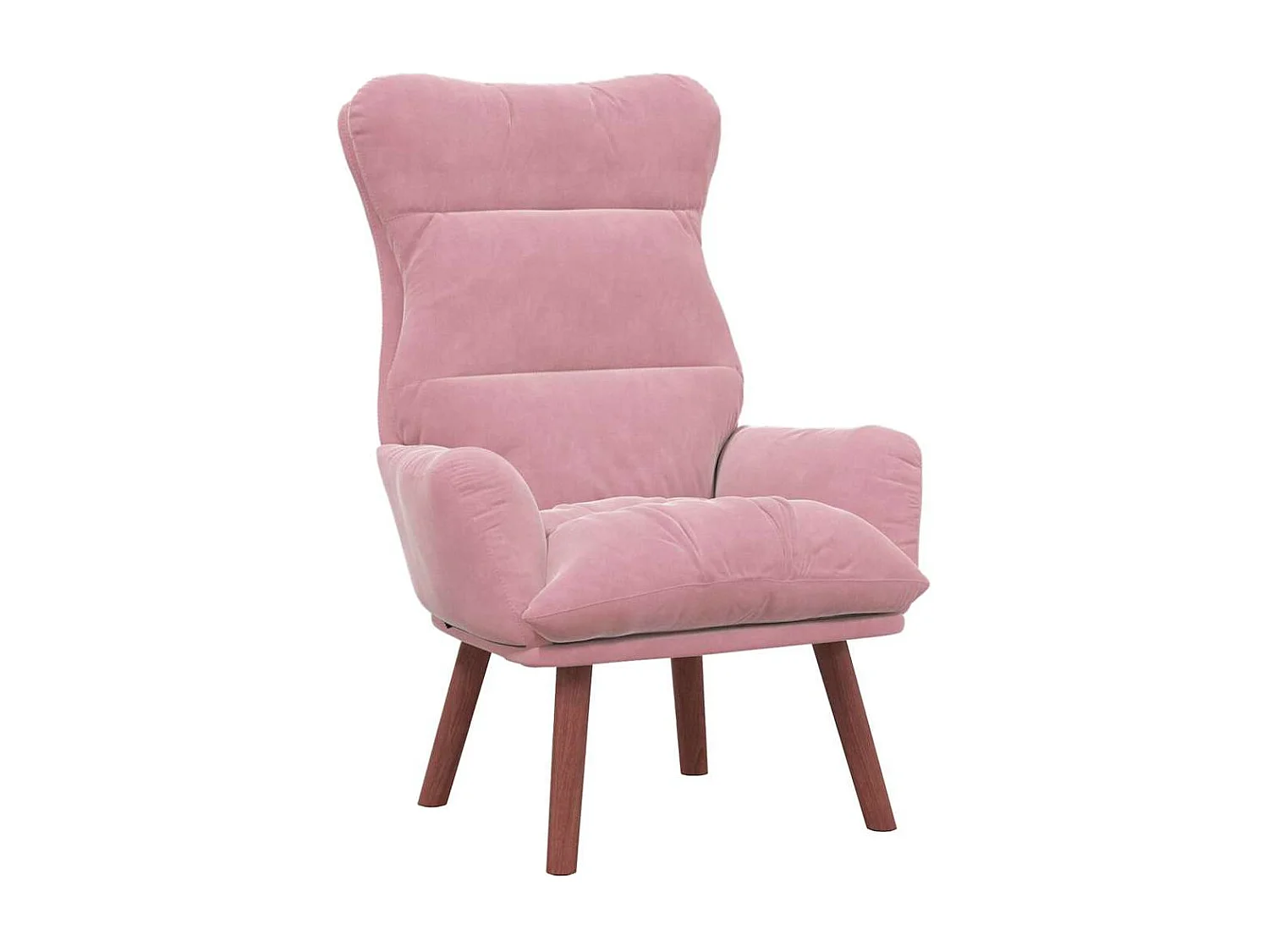 Fauteuil Salon-Chaise de relax Rose 69x74x93 cm Velours SHL2653