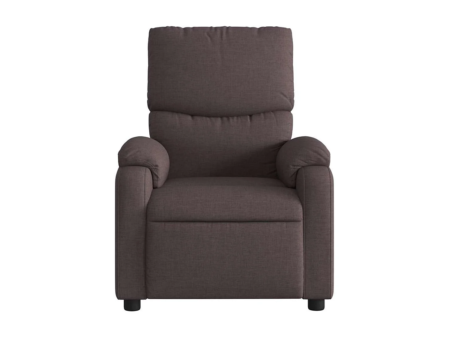 Fauteuil inclinable électrique-Fauteuil de massage pour Salon Marron foncé Tissu SHL3645