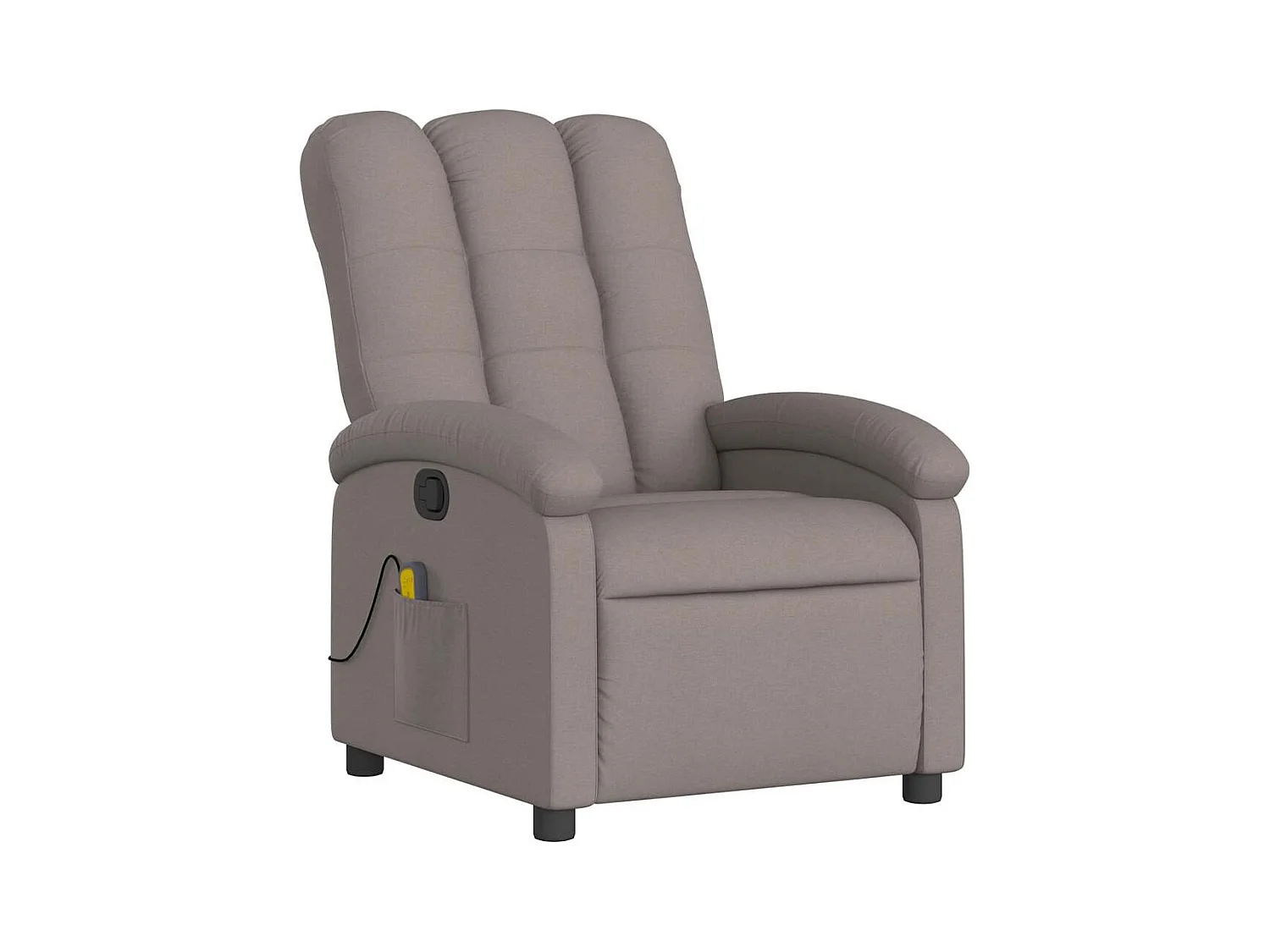Sillón de salón | Silla | Sillón de masaje reclinable de tela gris taupé SHL6521