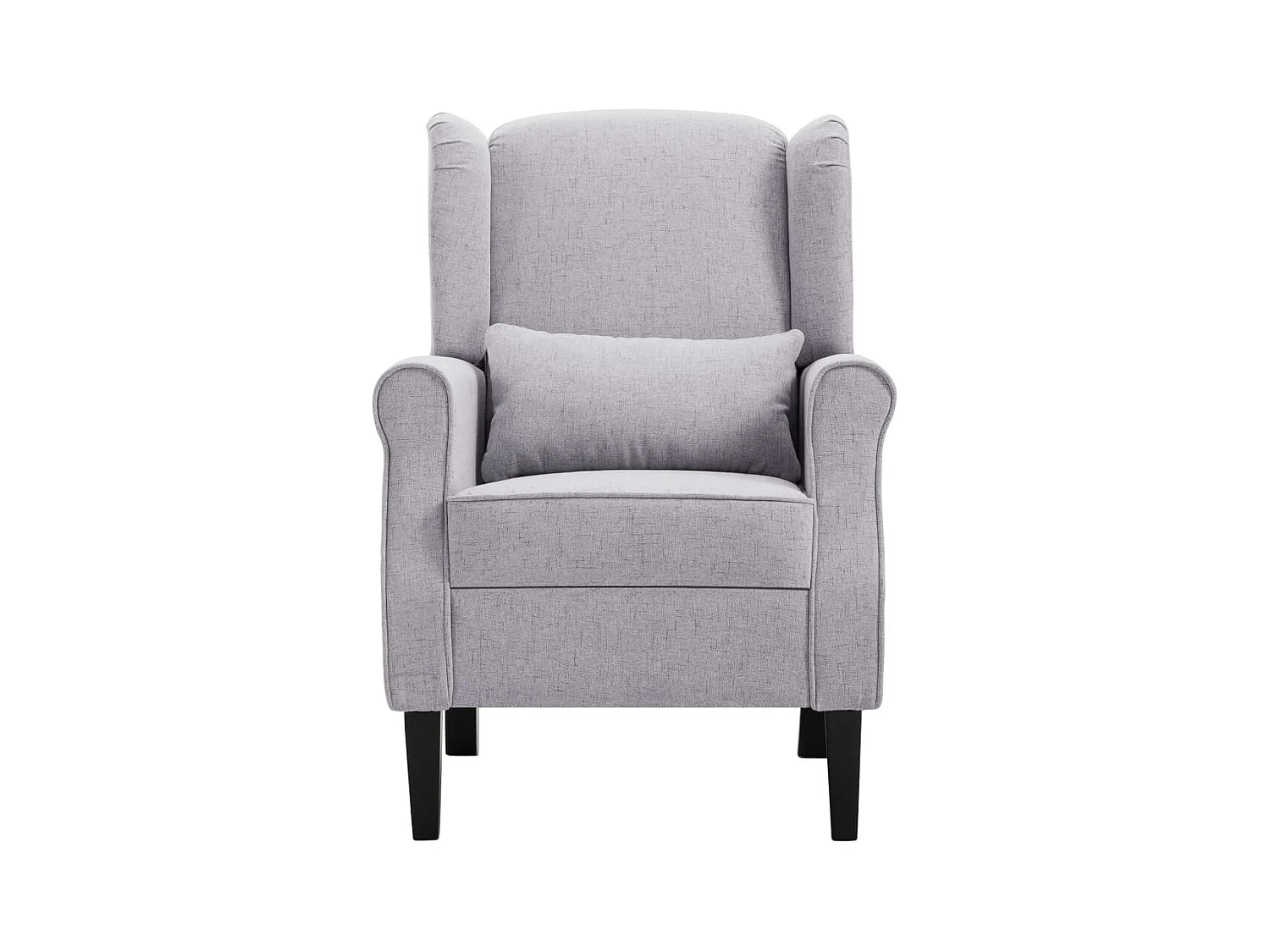 Sillón de salón | Silla de relax | Sillón de tela gris claro SHL4228