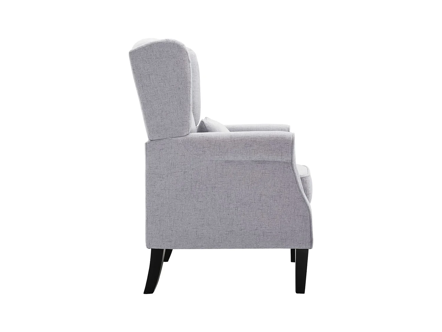 Sillón de salón | Silla de relax | Sillón de tela gris claro SHL4228