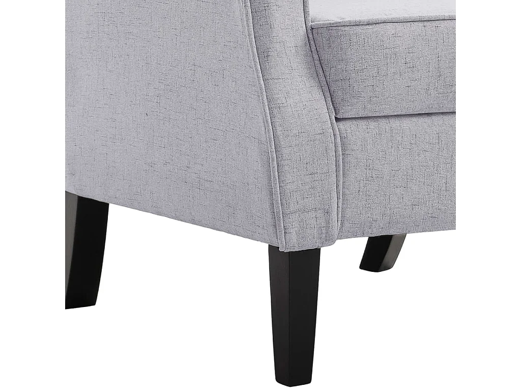 Sillón de salón | Silla de relax | Sillón de tela gris claro SHL4228