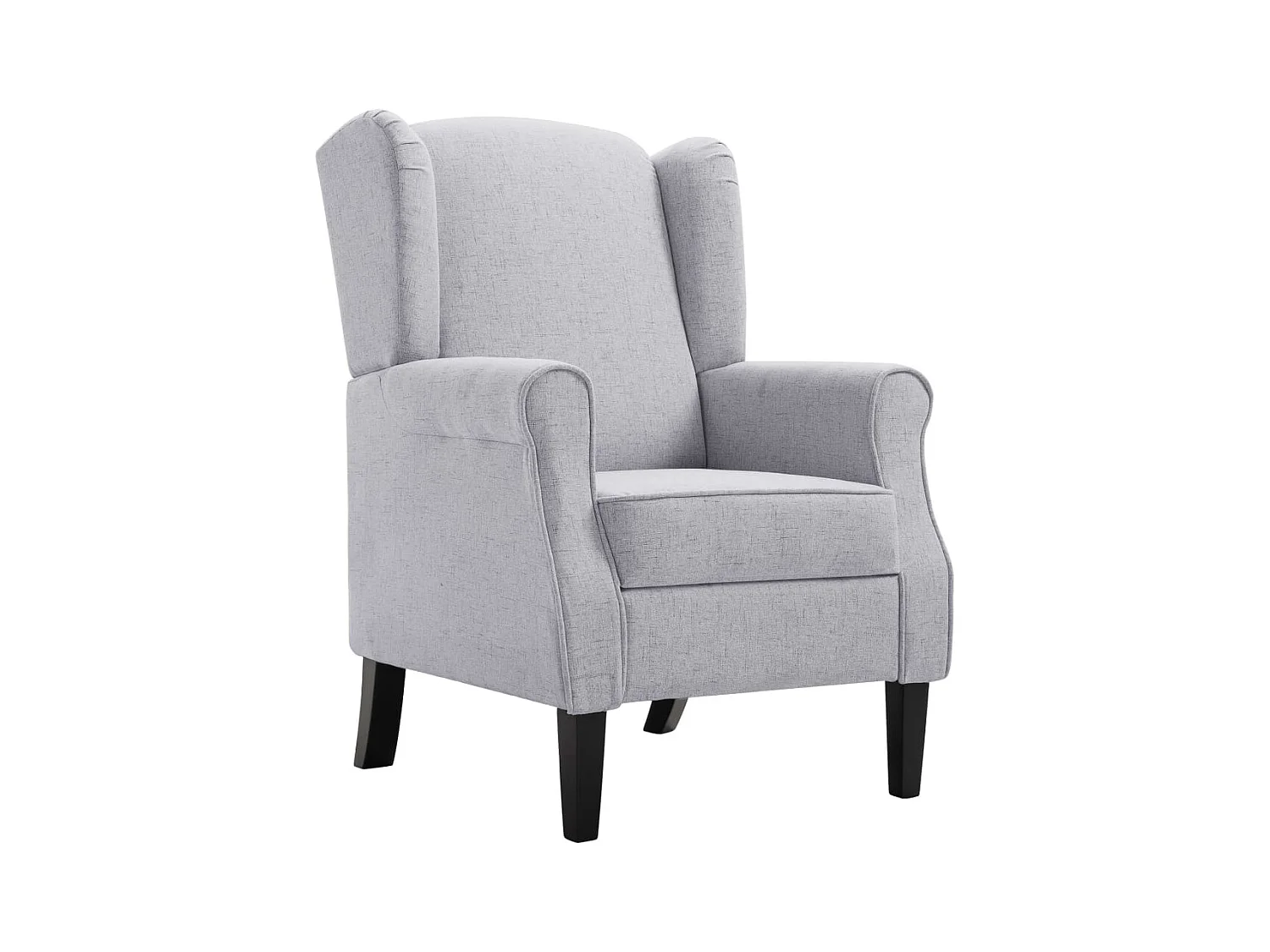 Fauteuil salon-Chaise de relax-Fauteuil gris clair tissu SHL3801