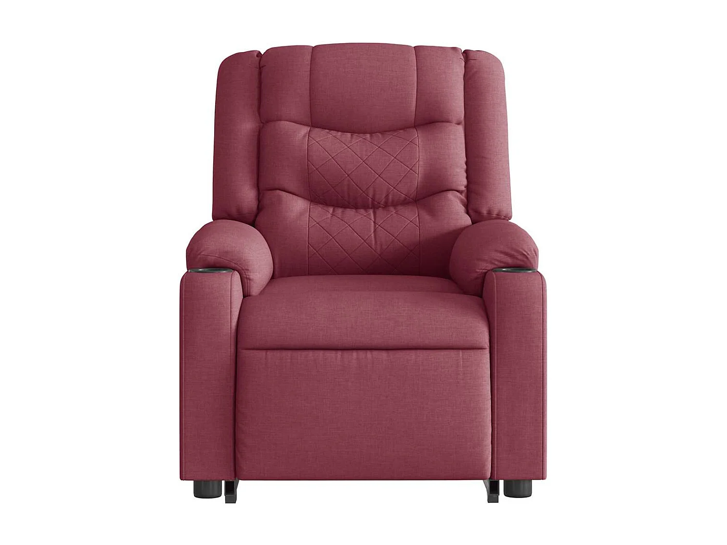 Fauteuil inclinable électrique-Chaise de relax-Fauteuil TV rouge bordeaux tissu SHL4044