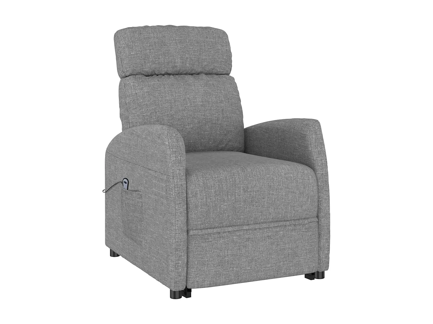 Aufstehsessel-Relaxsessel Hellgrau Stoff SHL17803