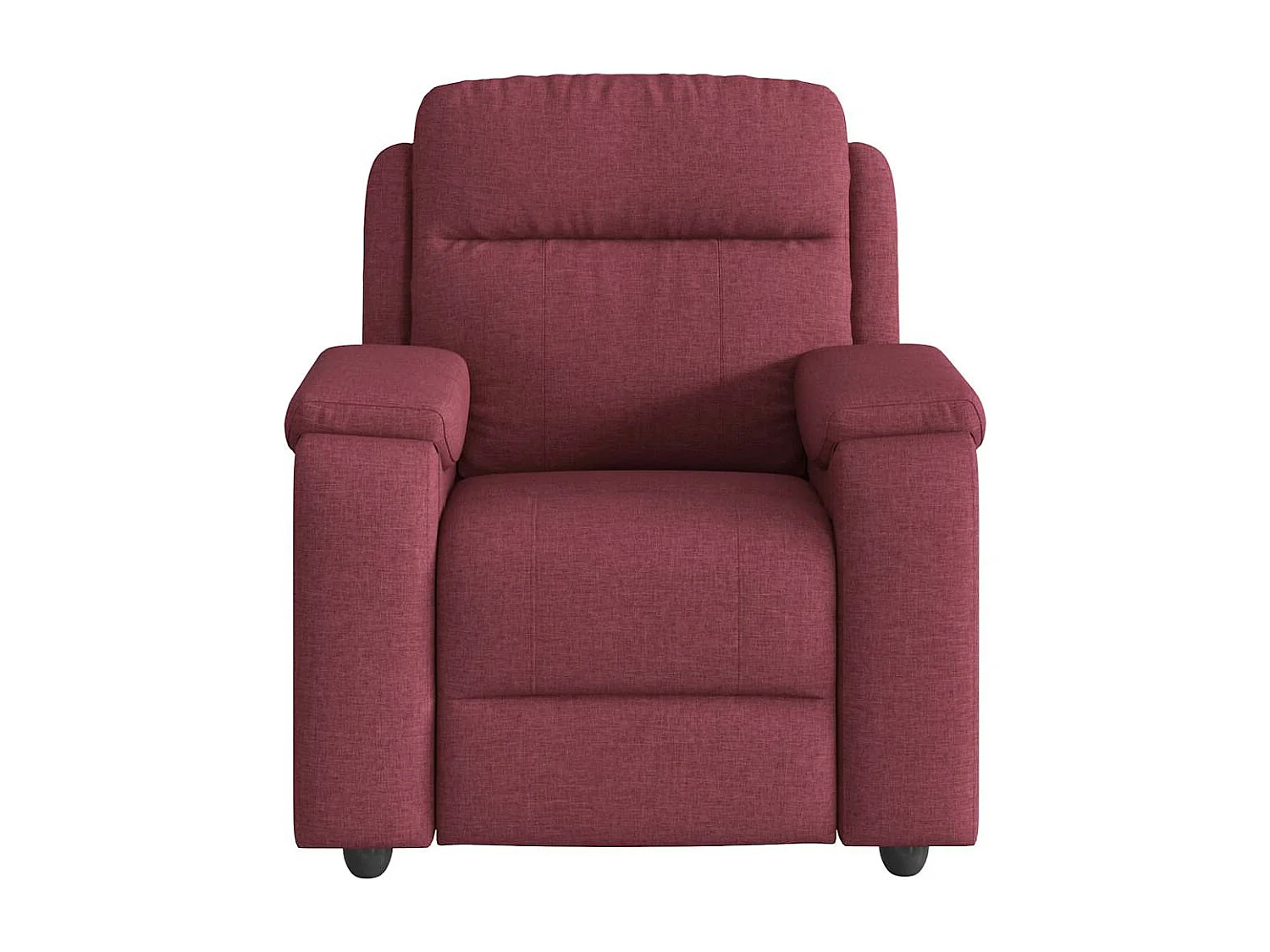 Fauteuil inclinable-Chaise de relax-Fauteuil de Massage Rouge bordeaux Tissu SHL1071