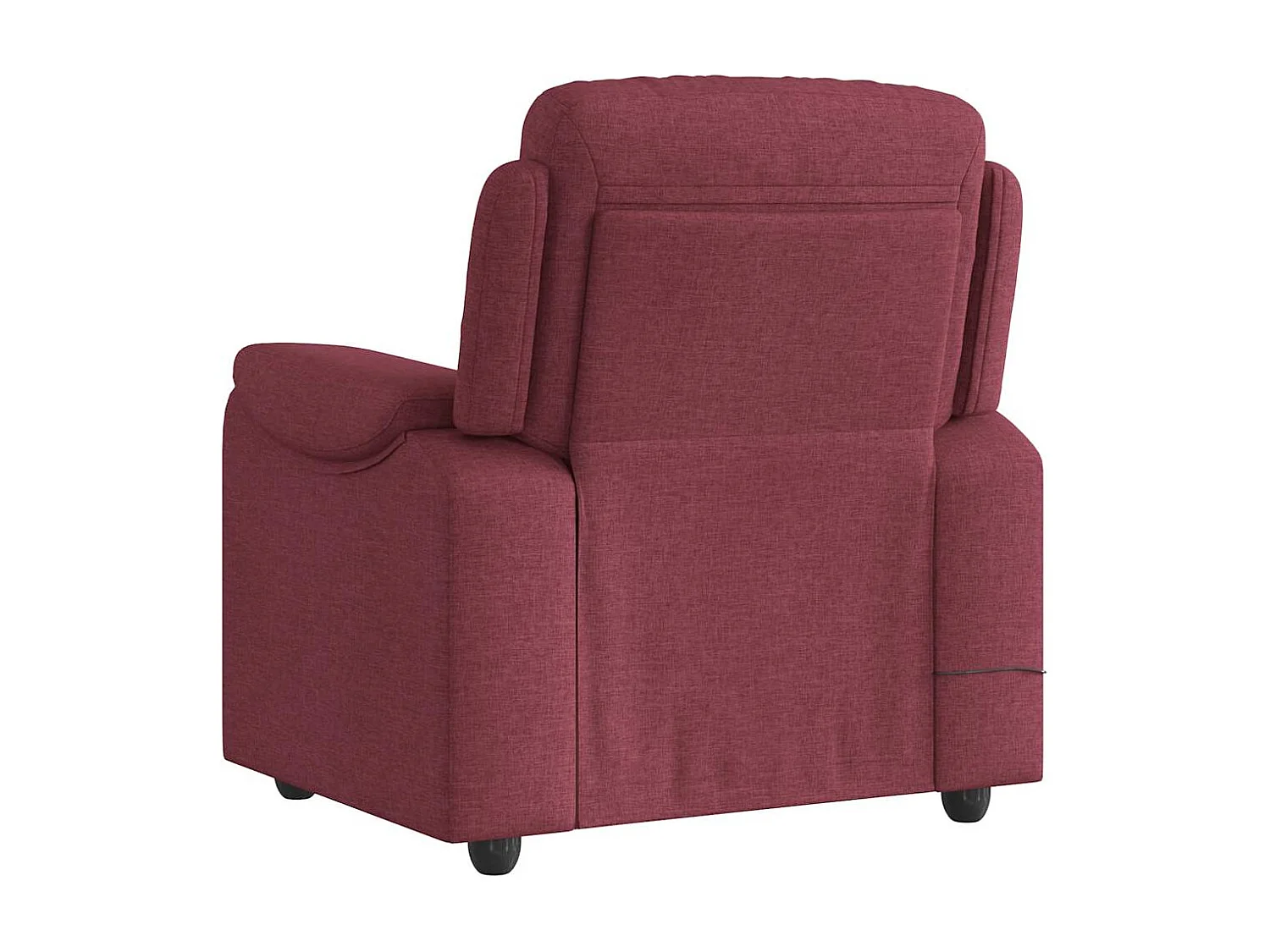 Fauteuil inclinable-Chaise de relax-Fauteuil de Massage Rouge bordeaux Tissu SHL1071